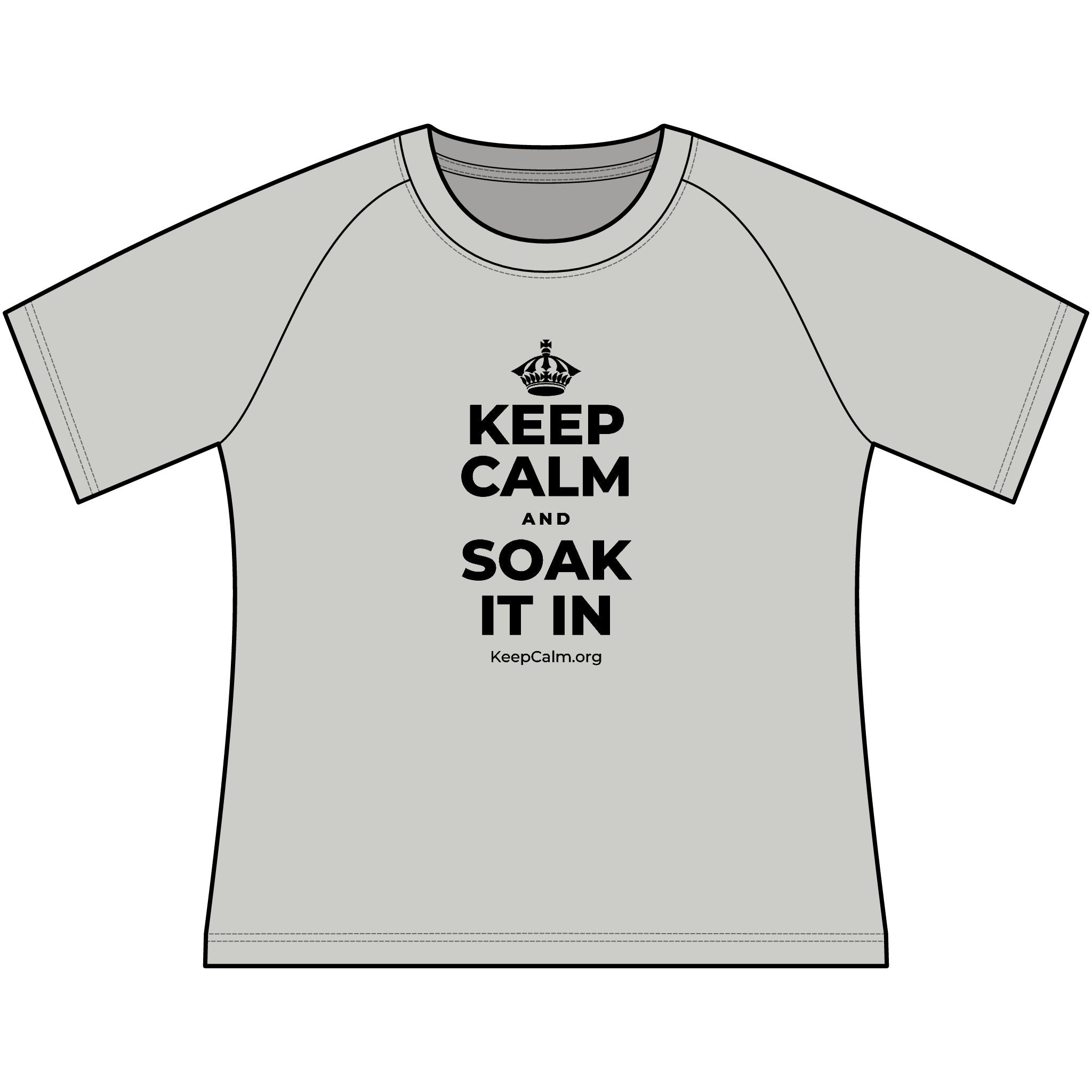 KEEP CALM AND SOAK IT IN Women's Raglan Tee