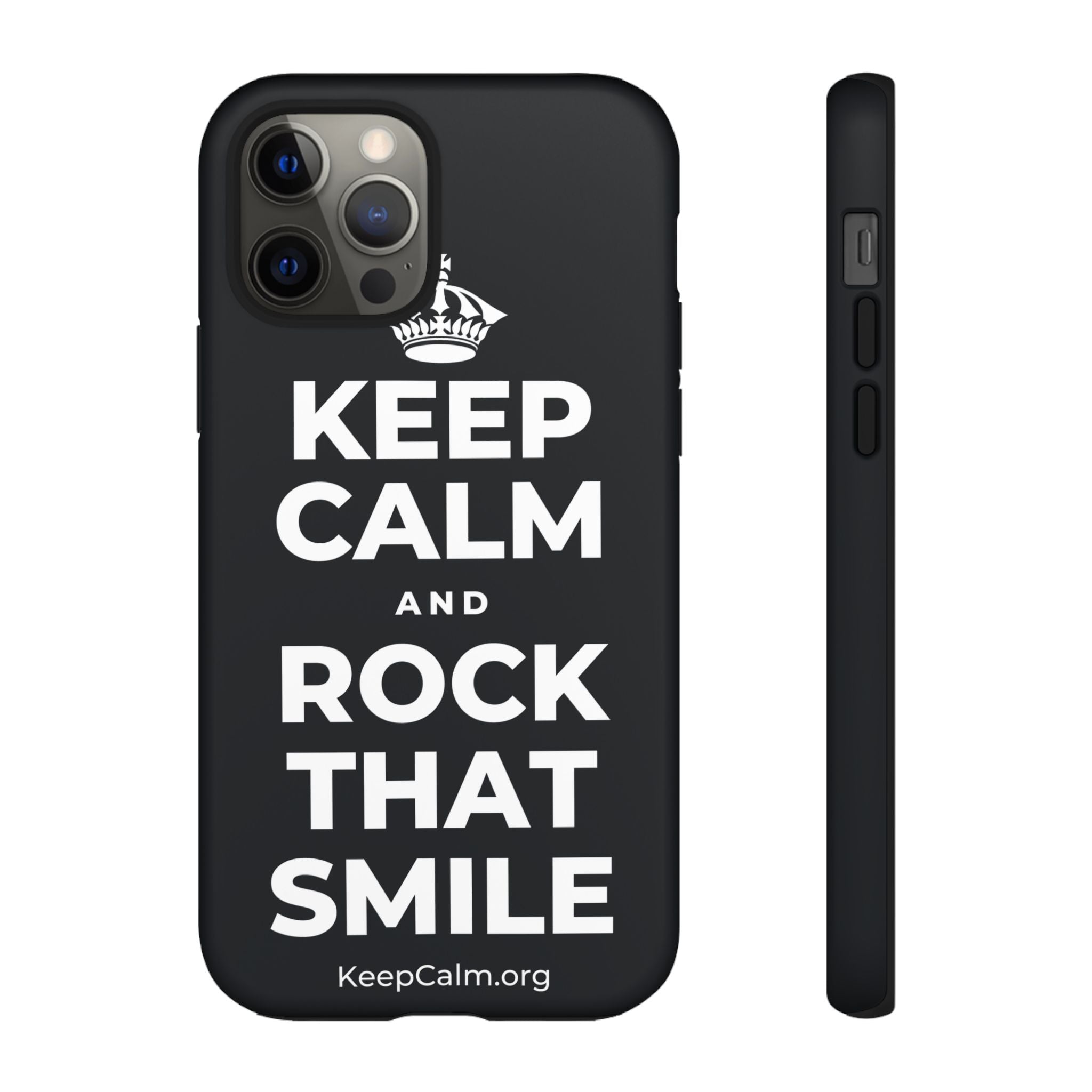 KEEP CALM AND ROCK THAT SMILE Phone Case (Dark)