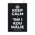 KEEP CALM A ʻIMI I KOU MĀLIE Satin Poster (Dark)