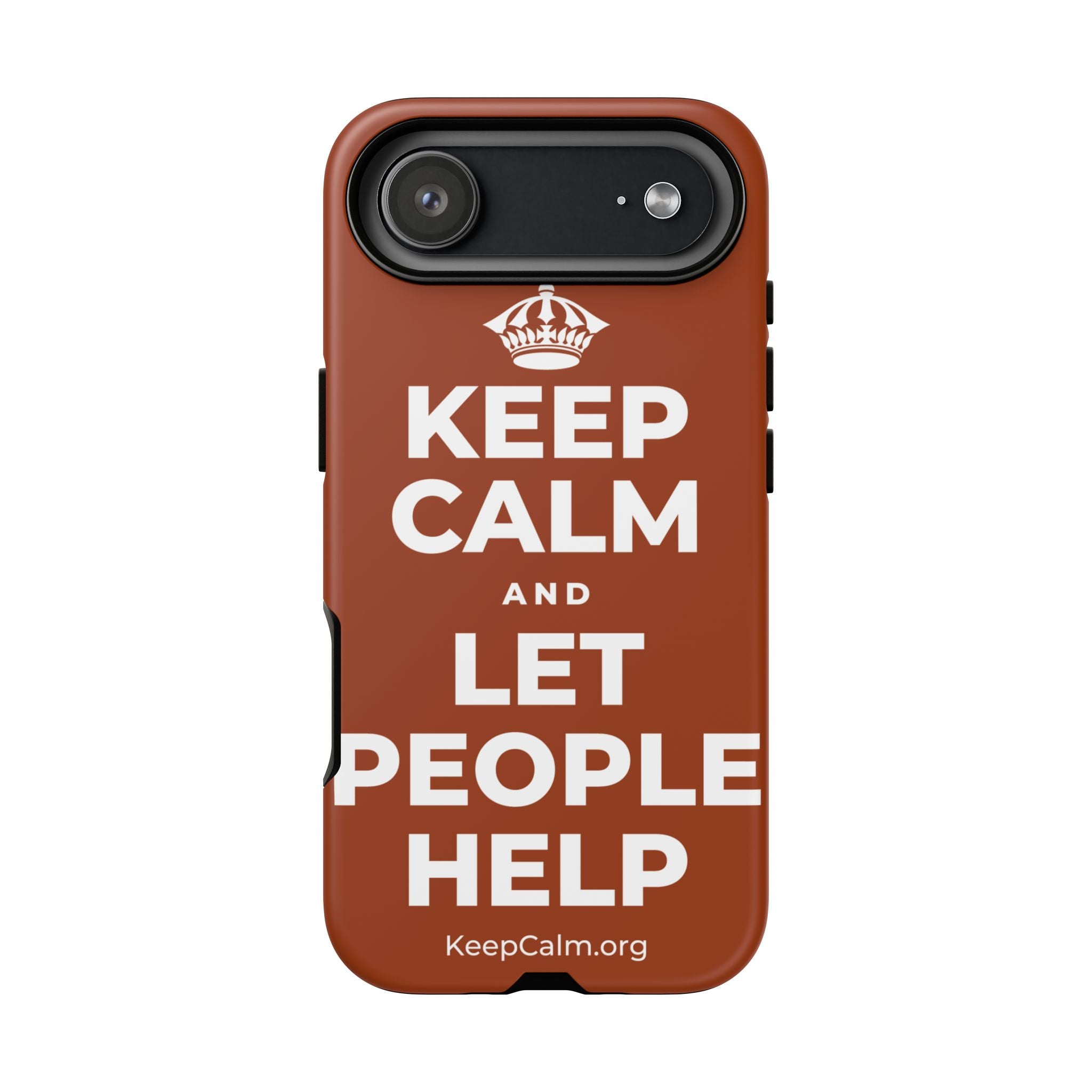 KEEP CALM AND LET PEOPLE HELP Phone Case