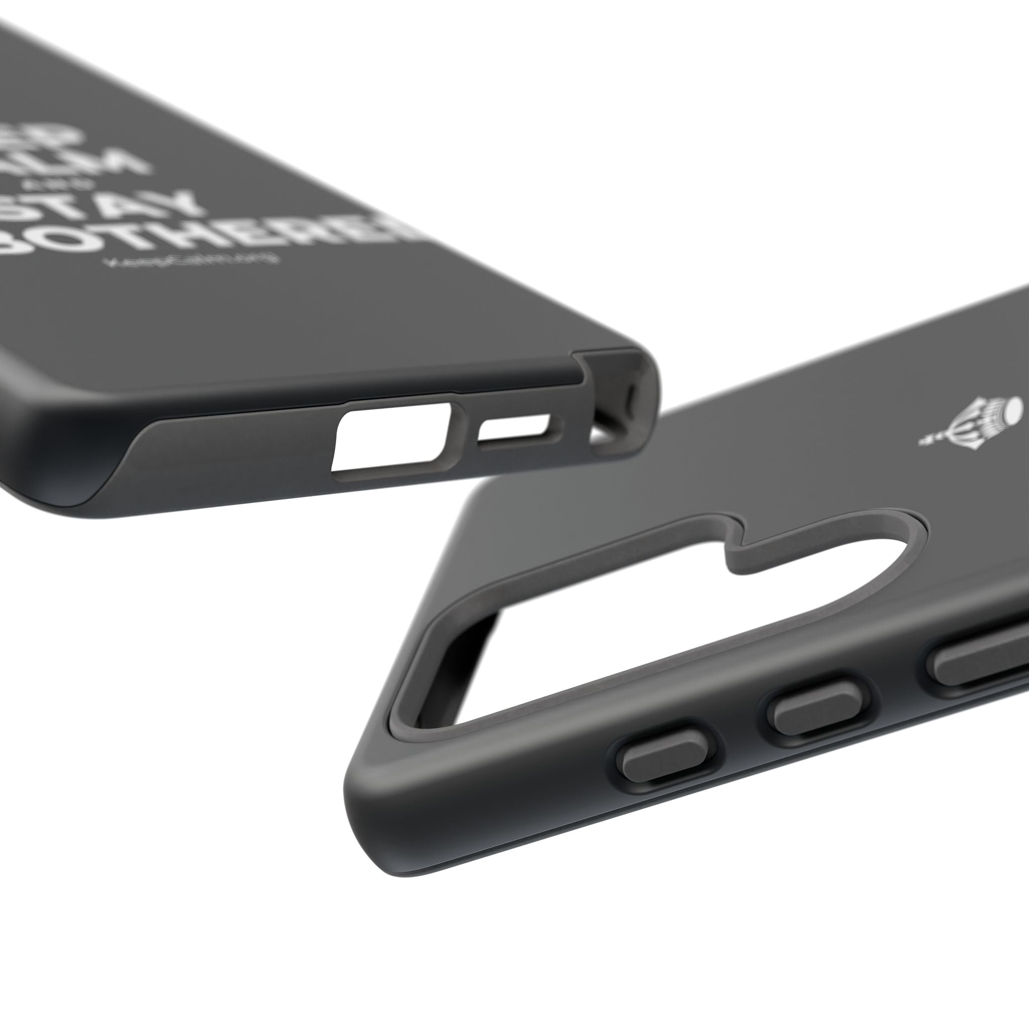 KEEP CALM AND STAY UNBOTHERED Phone Case (Dark)