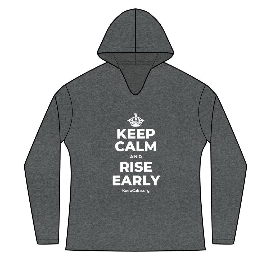 KEEP CALM AND RISE EARLY Women's Long Sleeve Hoodie