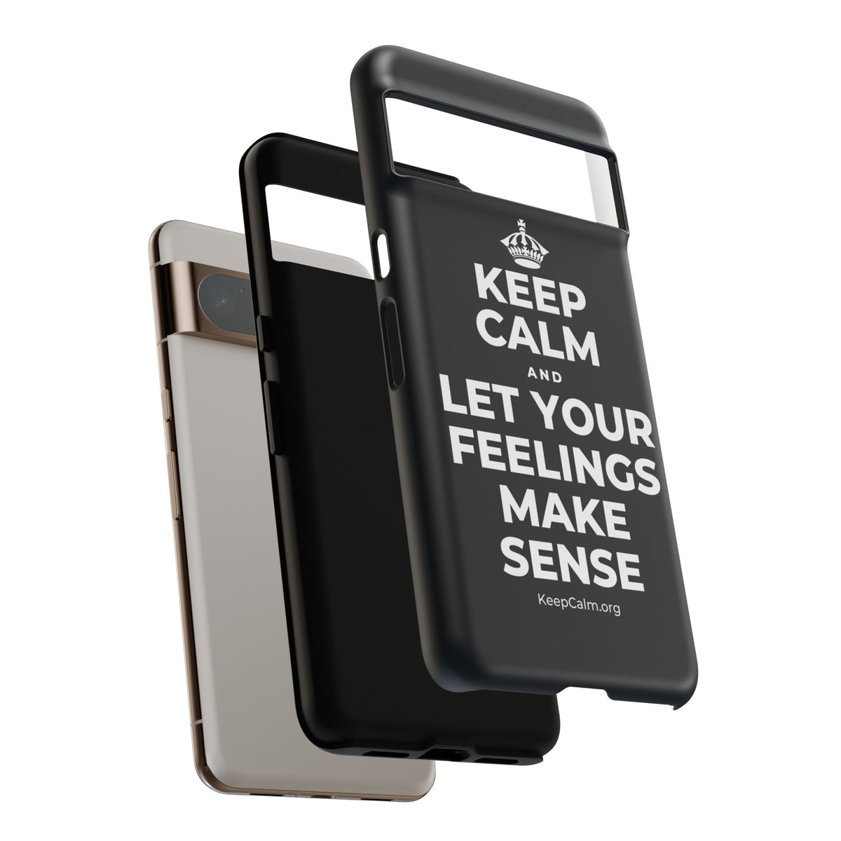 KEEP CALM AND LET YOUR FEELINGS MAKE SENSE Phone Case (Dark)