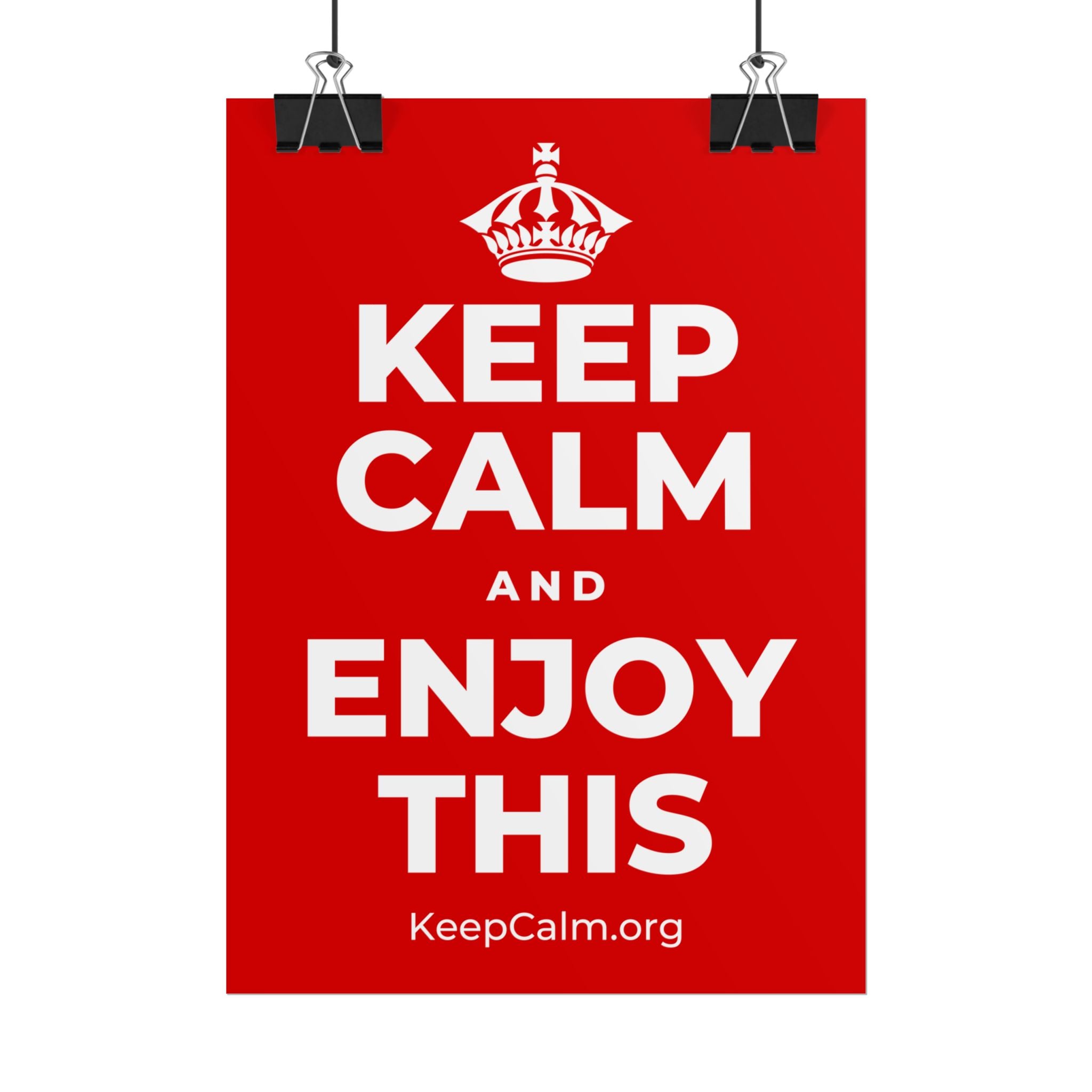 KEEP CALM AND ENJOY THIS Poster