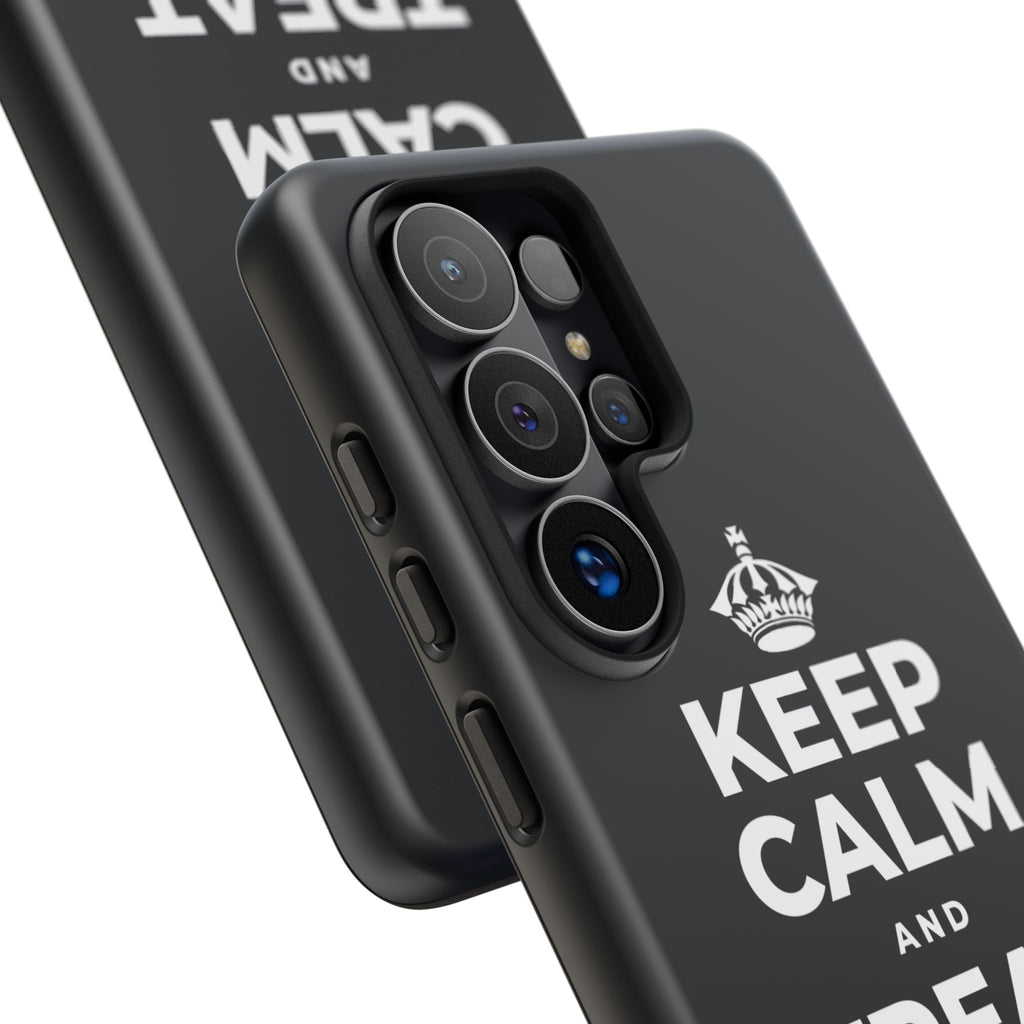 KEEP CALM AND TREAT YOURSELF Phone Case (Dark)