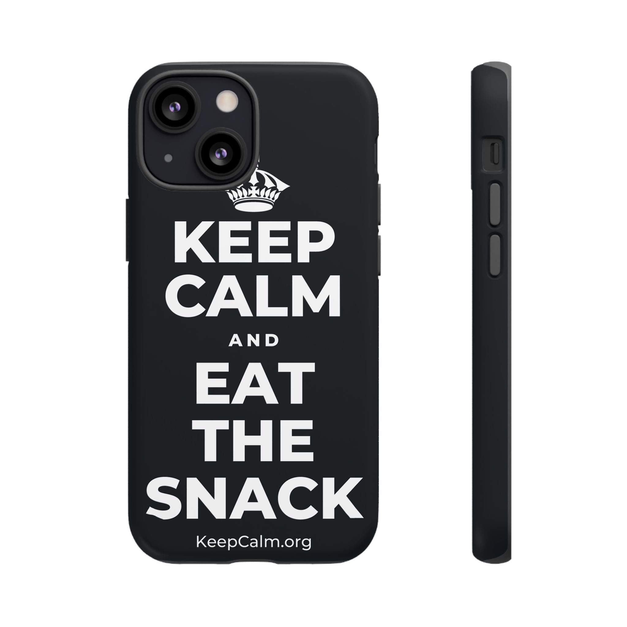 KEEP CALM AND EAT THE SNACK Phone Case (Dark)
