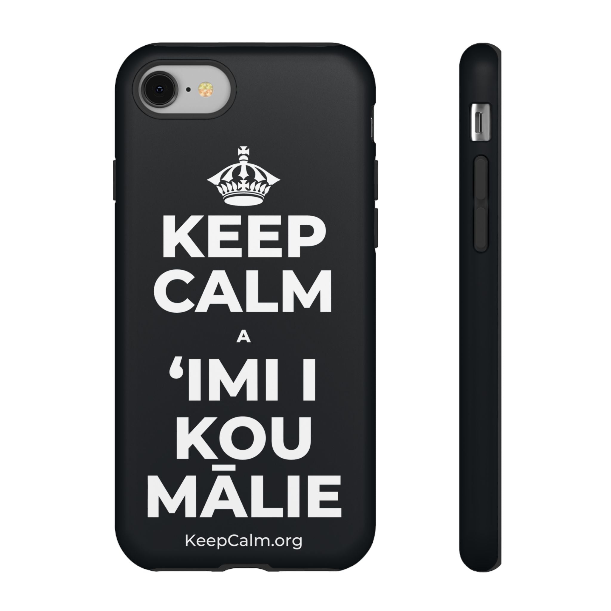 KEEP CALM A ʻIMI I KOU MĀLIE Phone Case (Dark)