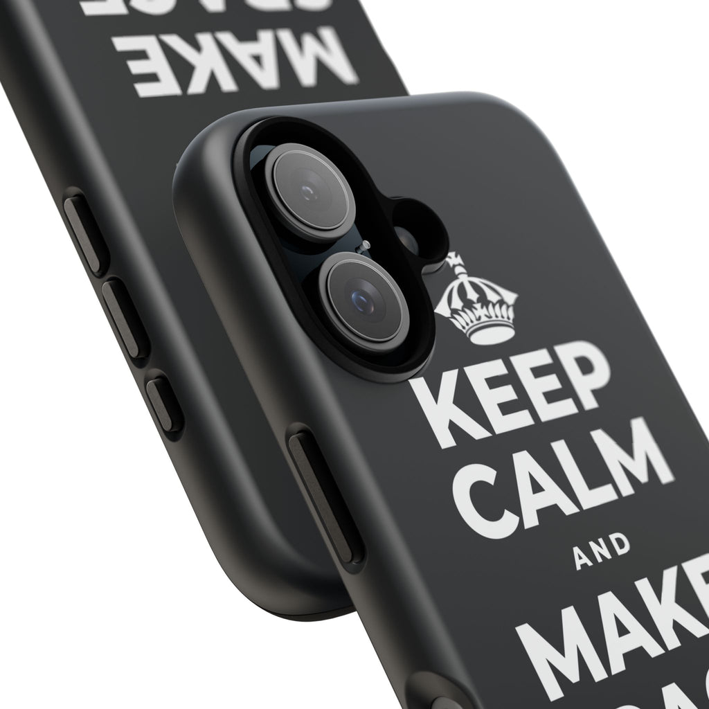 KEEP CALM AND MAKE SPACE TO BREATHE Phone Case (Dark)