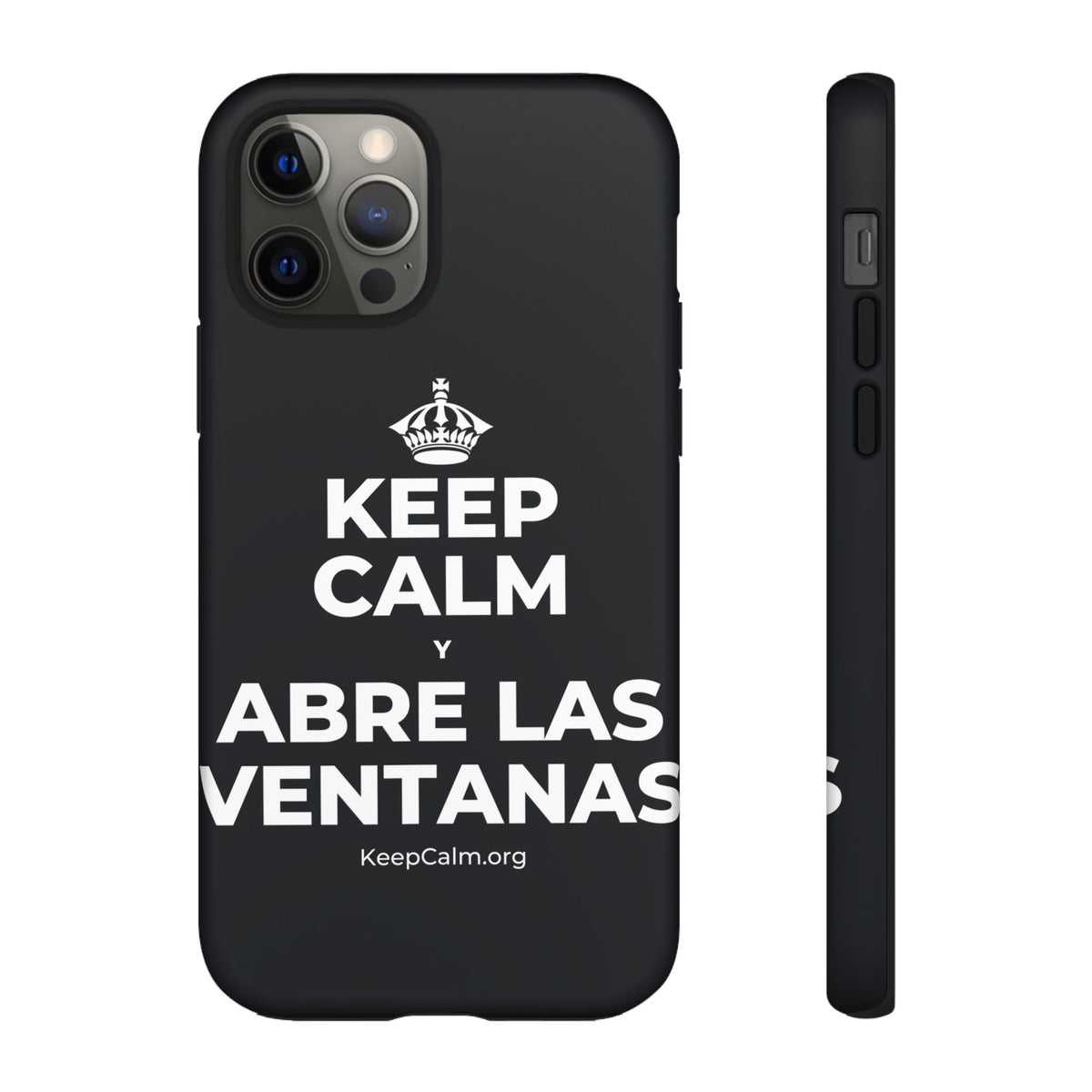 KEEP CALM Y ABRE LAS VENTANAS Phone Case (Dark)