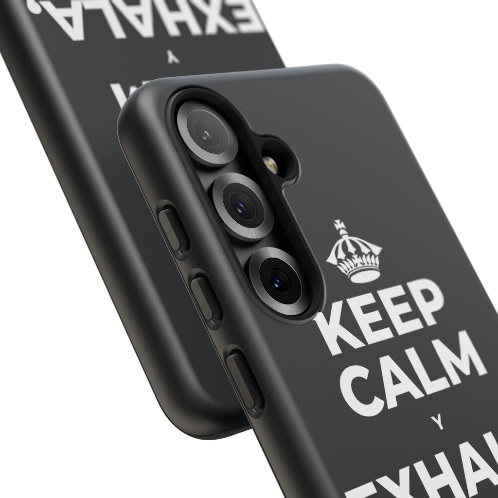 KEEP CALM Y EXHALA, ES VIERNES Phone Case (Dark)