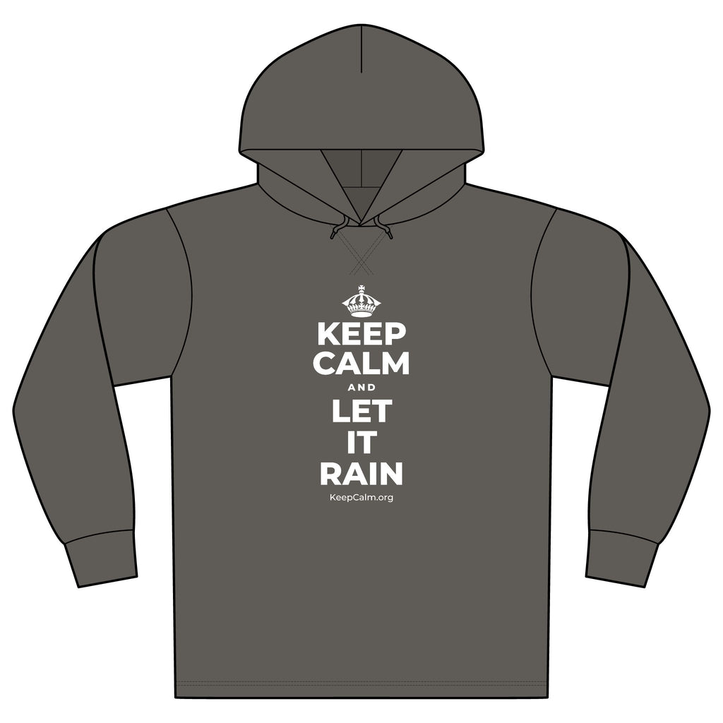 KEEP CALM AND LET IT RAIN Organic Hoodie Tee