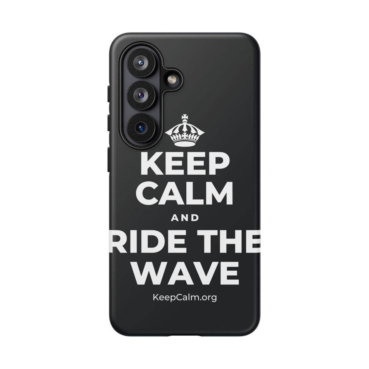 KEEP CALM AND RIDE THE WAVE Phone Case (Dark)