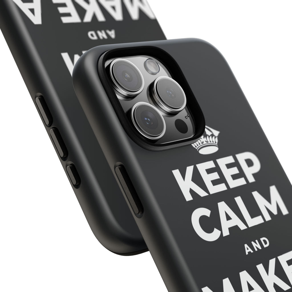 KEEP CALM AND MAKE A WARM MEMORY Phone Case (Dark)