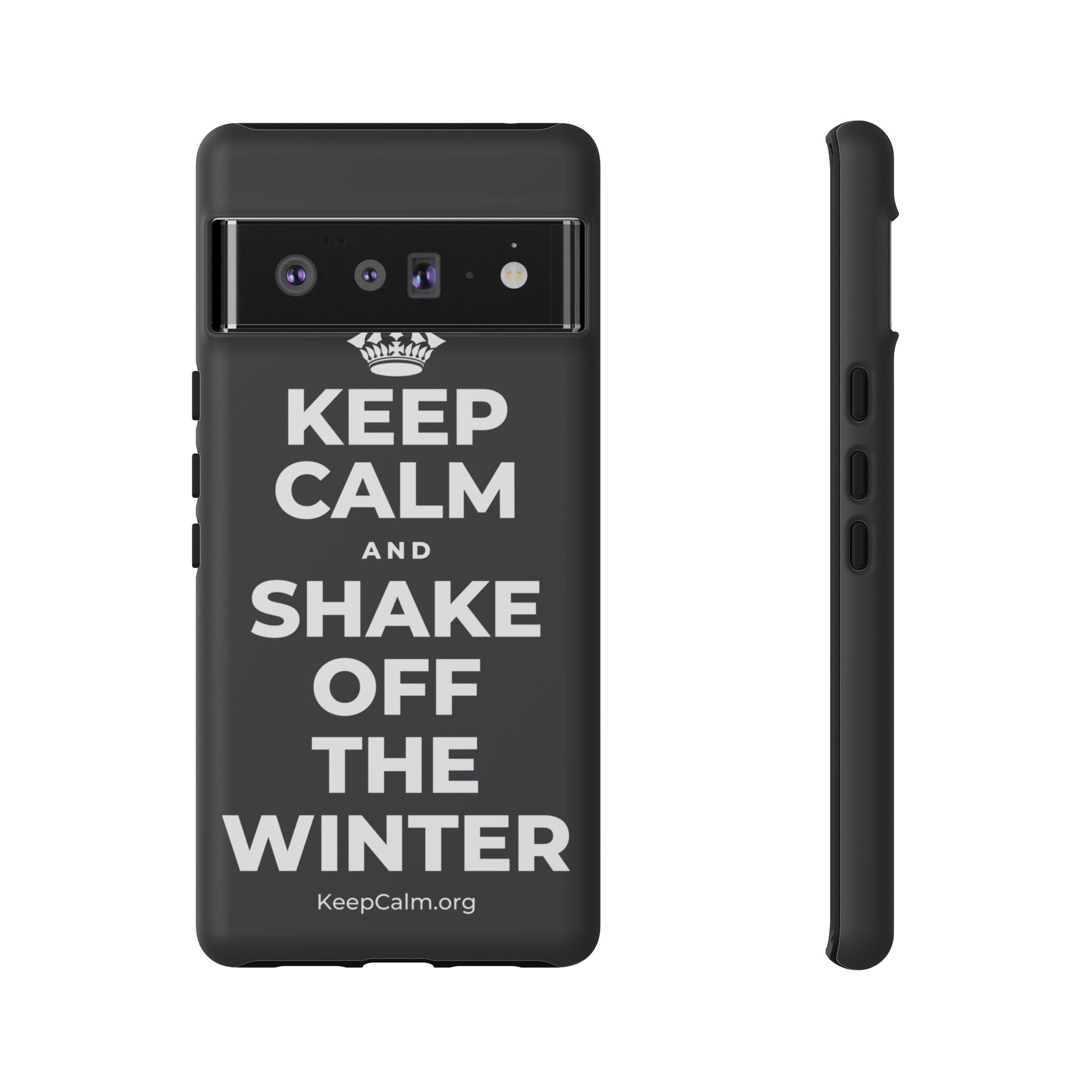 KEEP CALM AND SHAKE OFF THE WINTER Phone Case (Dark)