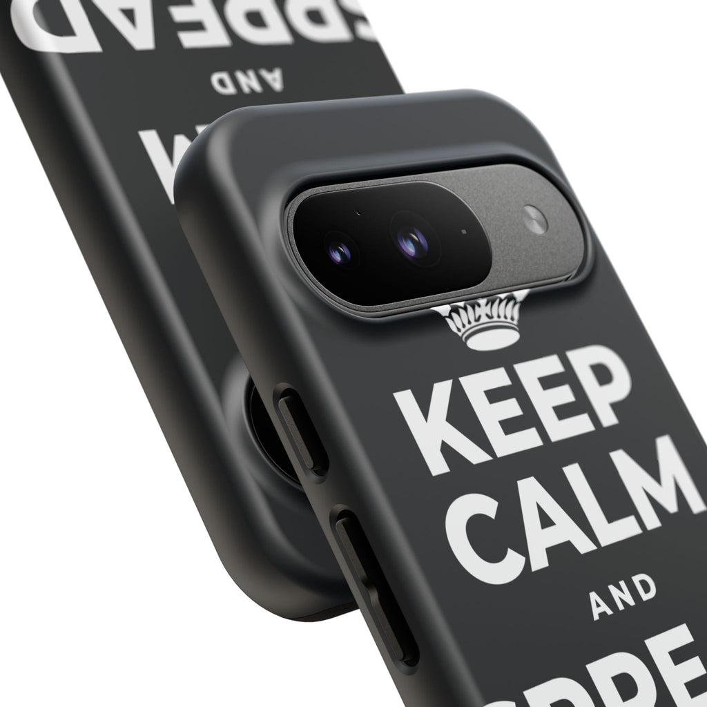 KEEP CALM AND SPREAD SOME JOY Phone Case (Dark)