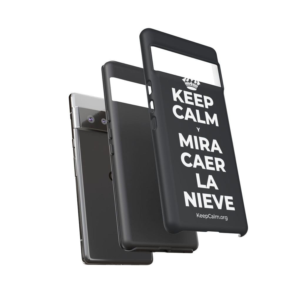 KEEP CALM Y MIRA CAER LA NIEVE Phone Case (Dark)