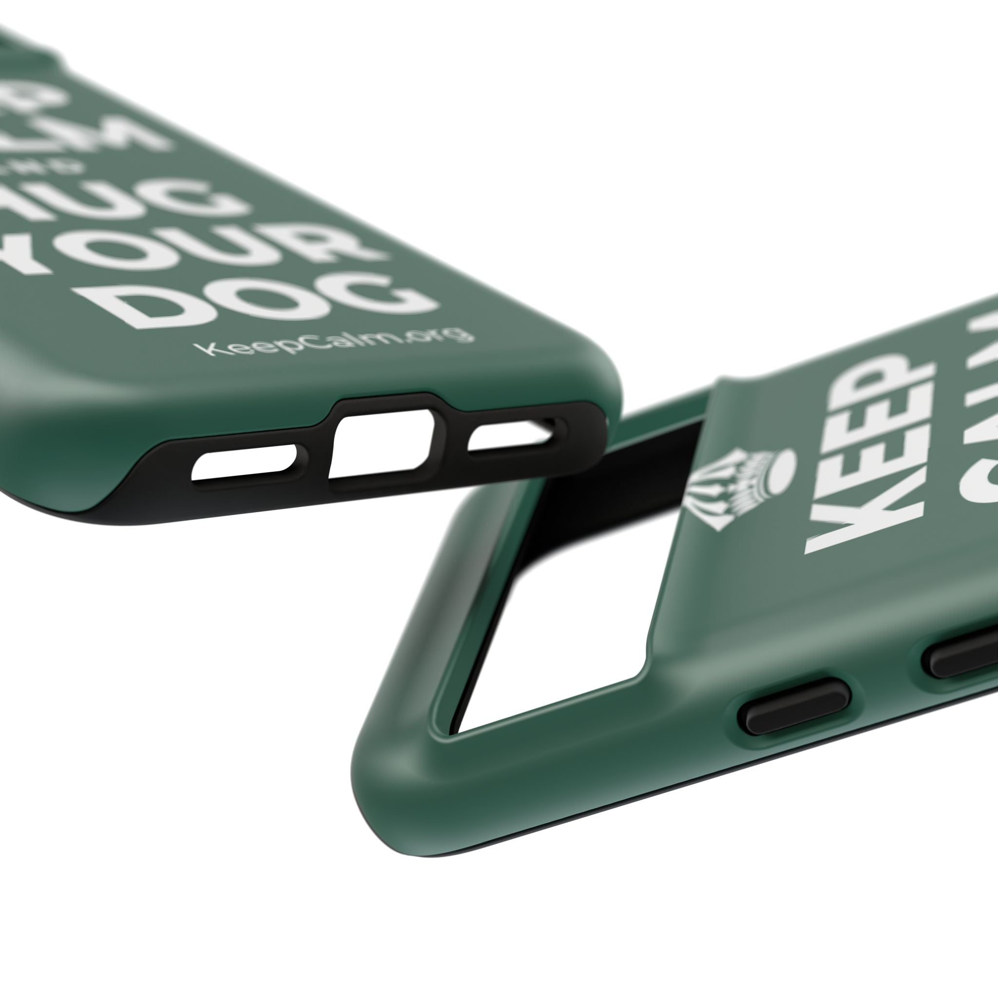 KEEP CALM AND HUG YOUR DOG Phone Case