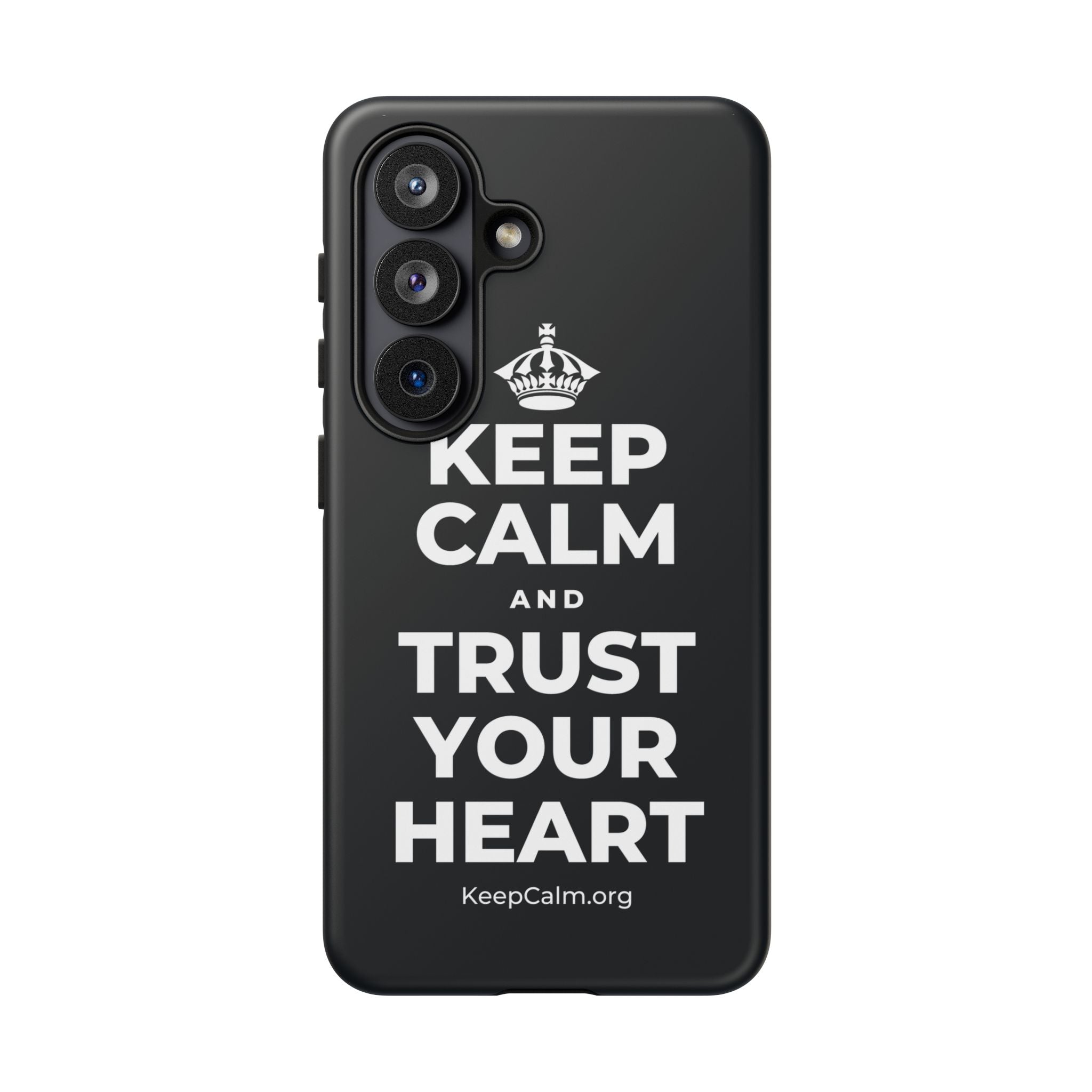 KEEP CALM AND TRUST YOUR HEART Phone Case (Dark)