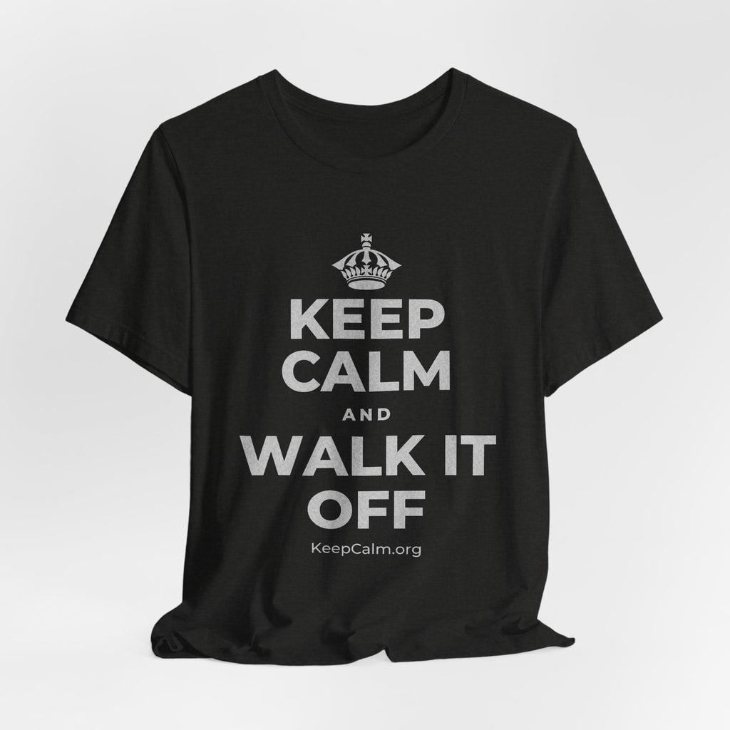 KEEP CALM AND WALK IT OFF T-Shirt (Soft Cream–Heather Mauve)
