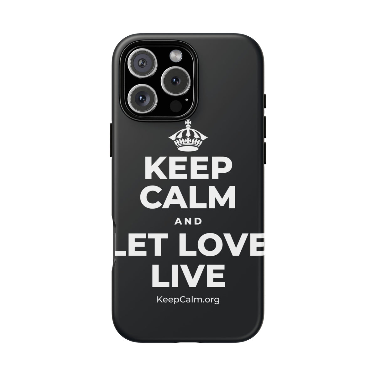 KEEP CALM AND LET LOVE LIVE Phone Case (Dark)