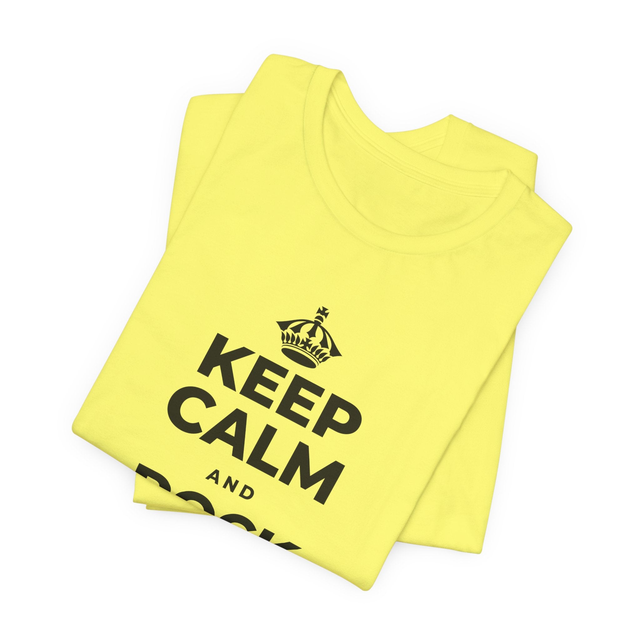 KEEP CALM AND ROCK THAT SMILE T-Shirt (Soft Cream–Heather Mauve)