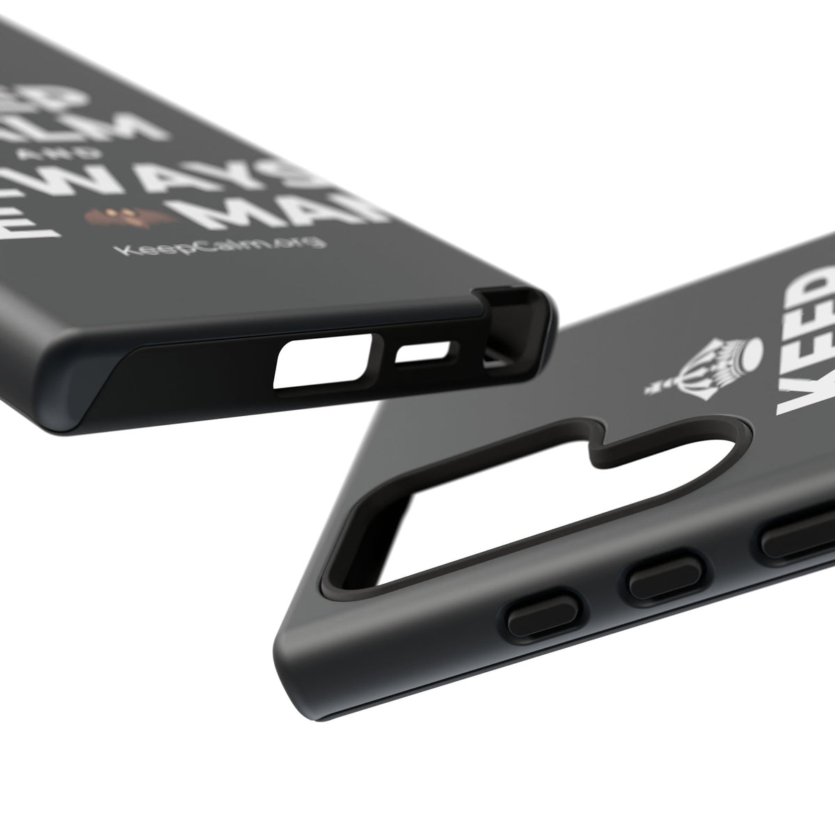 KEEP CALM AND ALWAYS BE 🦇MAN Phone Case (Dark)