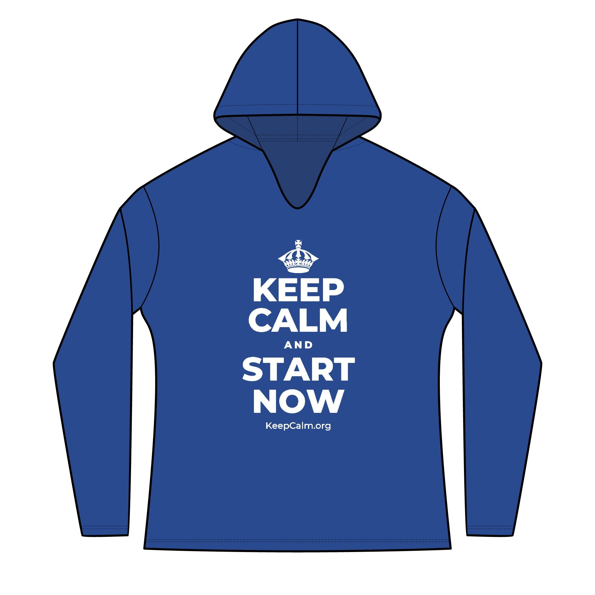 KEEP CALM AND START NOW Women's Long Sleeve Hoodie