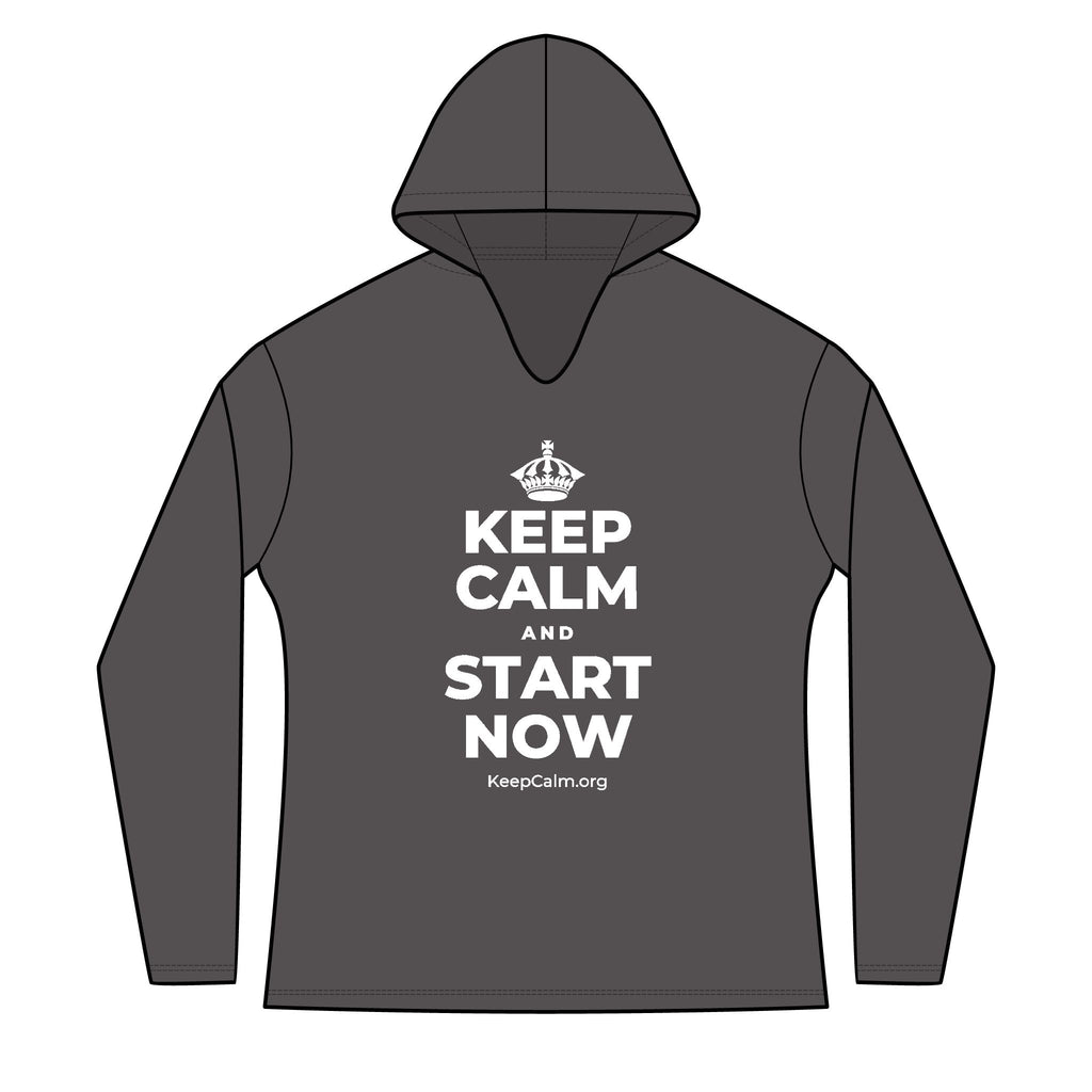 KEEP CALM AND START NOW Women's Long Sleeve Hoodie