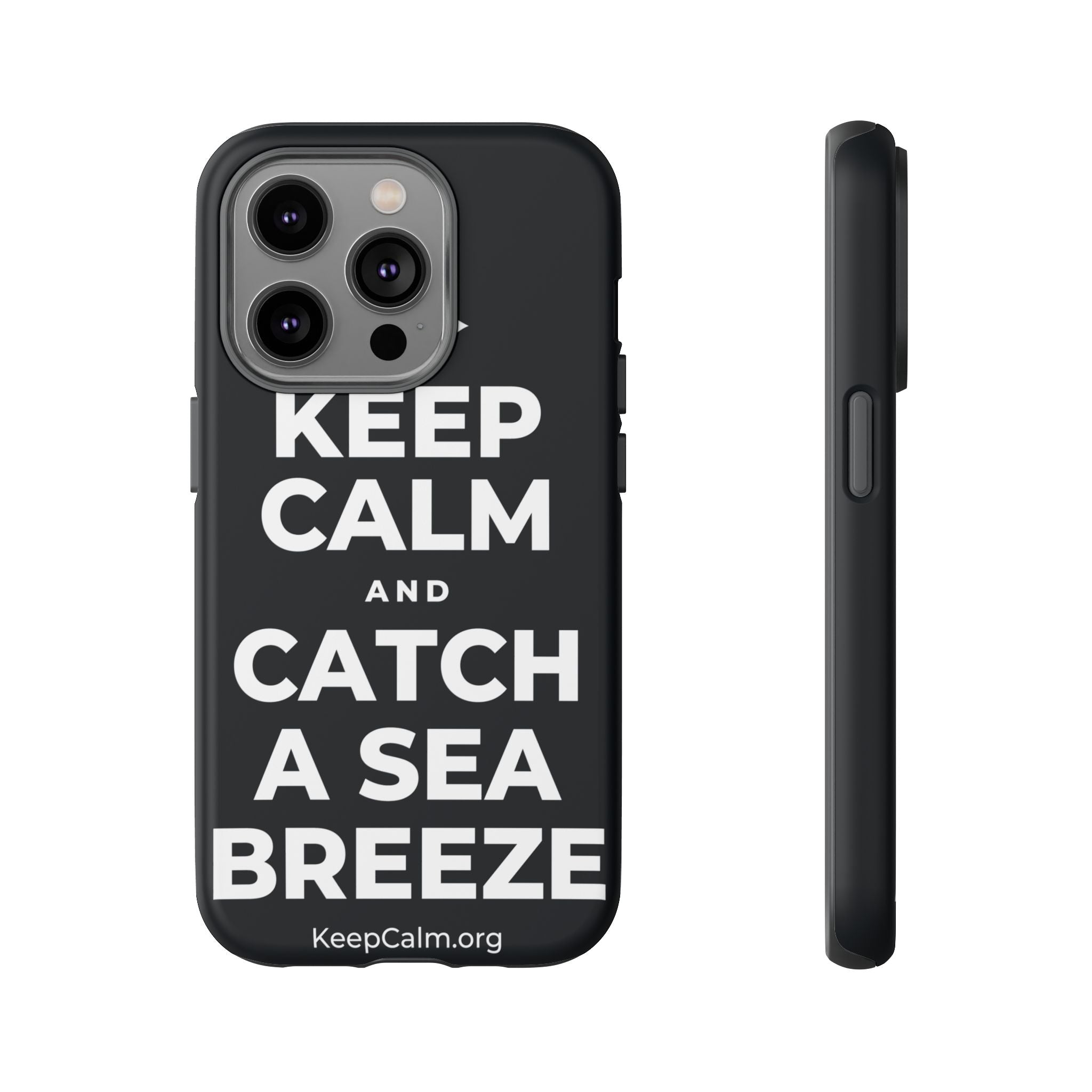 KEEP CALM AND CATCH A SEA BREEZE Phone Case (Dark)