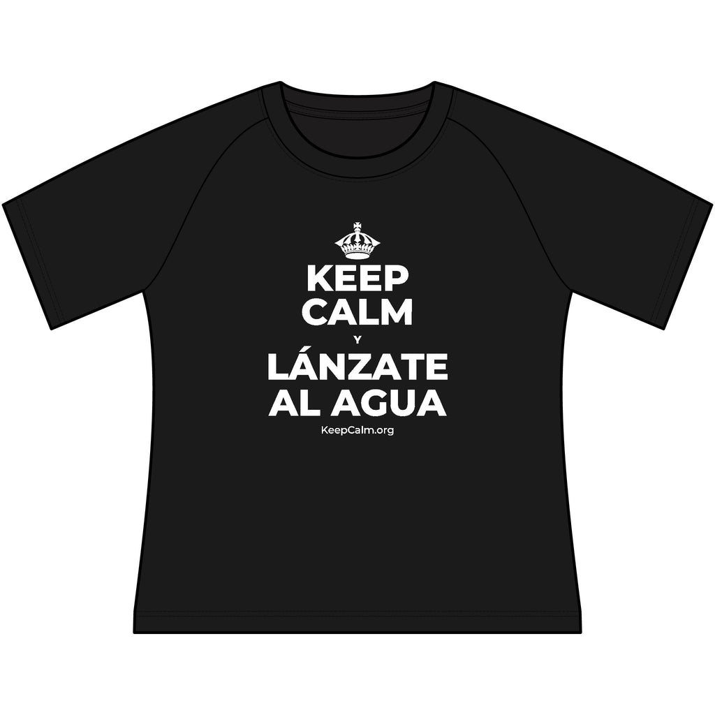 KEEP CALM Y LÁNZATE AL AGUA Women's Raglan Tee