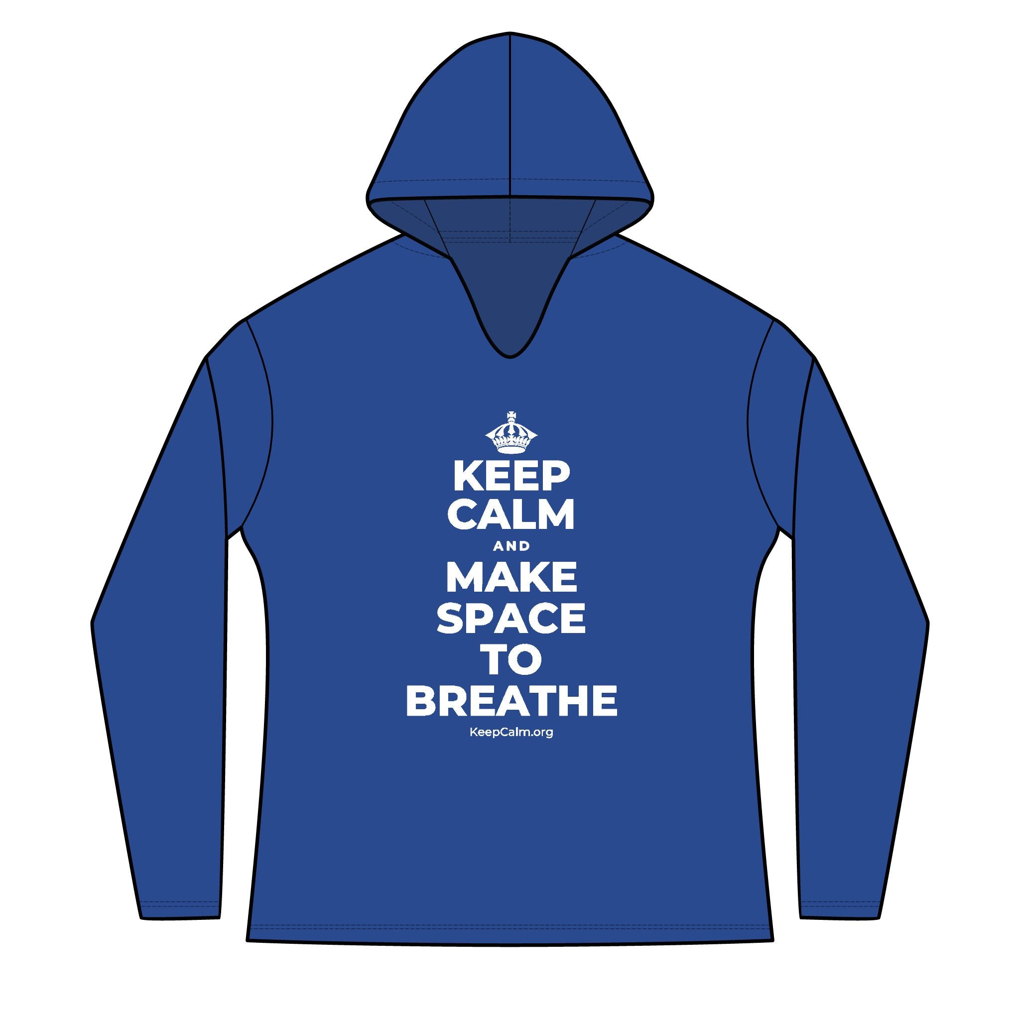 KEEP CALM AND MAKE SPACE TO BREATHE Women's Long Sleeve Hoodie