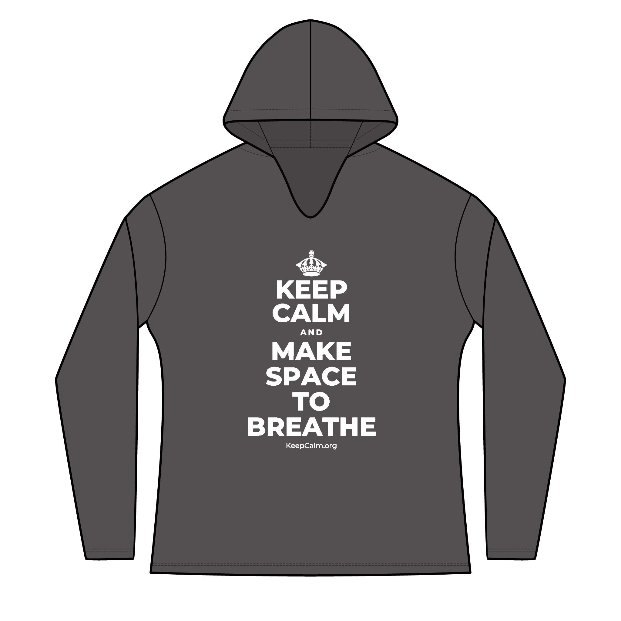 KEEP CALM AND MAKE SPACE TO BREATHE Women's Long Sleeve Hoodie