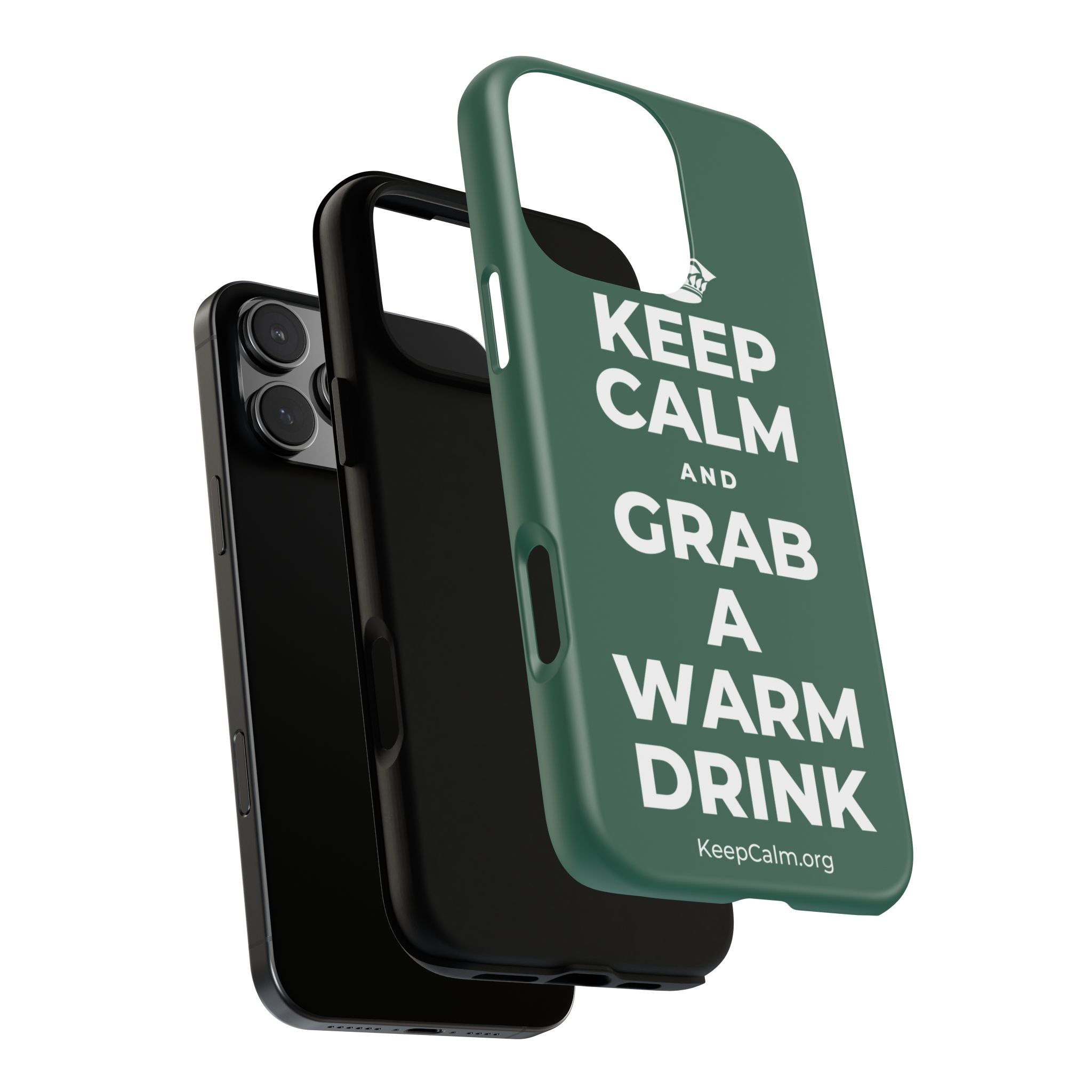 KEEP CALM AND GRAB A WARM DRINK Phone Case