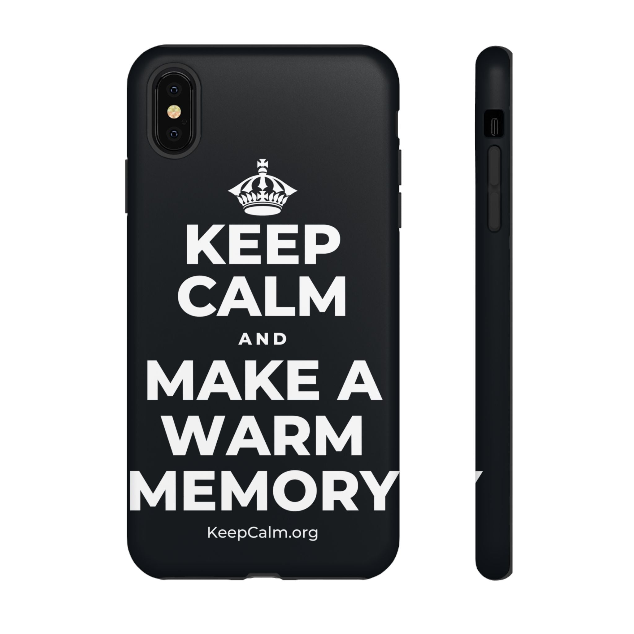 KEEP CALM AND MAKE A WARM MEMORY Phone Case (Dark)