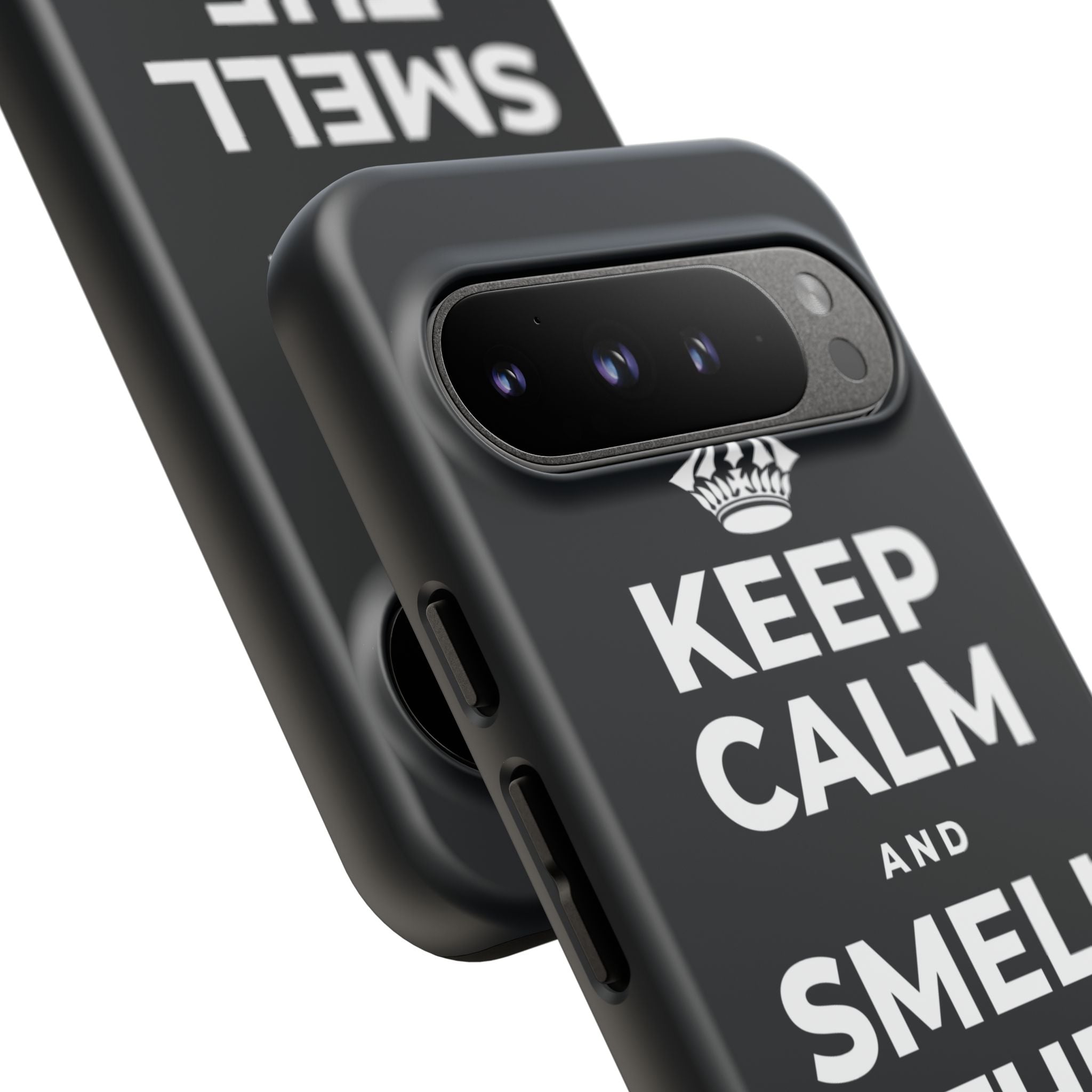 KEEP CALM AND SMELL THE FRESH AIR Phone Case (Dark)