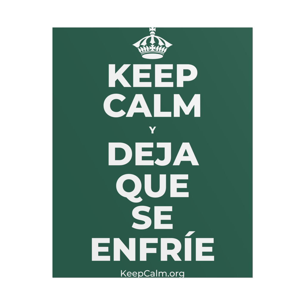 KEEP CALM Y DEJA QUE SE ENFRÍE Poster
