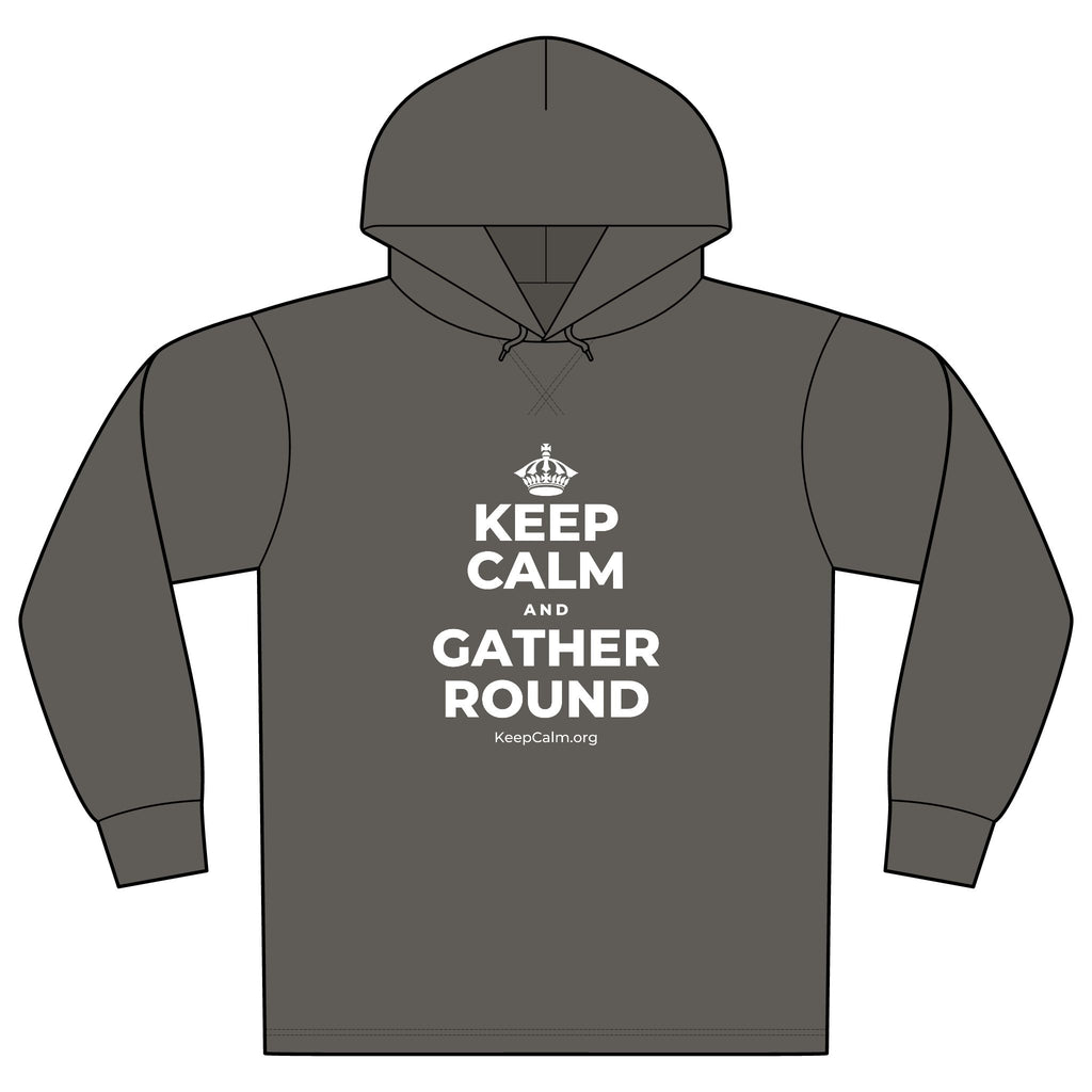 KEEP CALM AND GATHER ROUND Organic Hoodie Tee