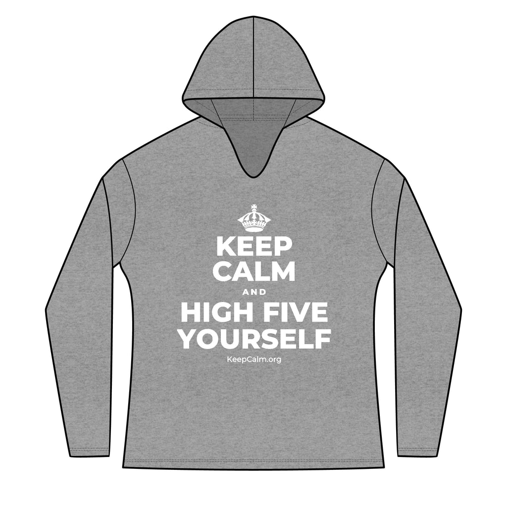 KEEP CALM AND HIGH FIVE YOURSELF Women's Long Sleeve Hoodie