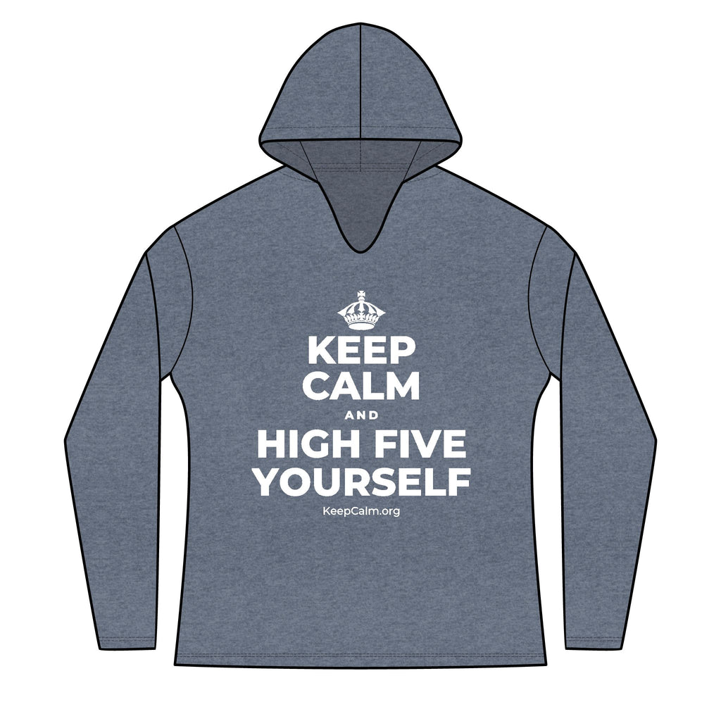 KEEP CALM AND HIGH FIVE YOURSELF Women's Long Sleeve Hoodie