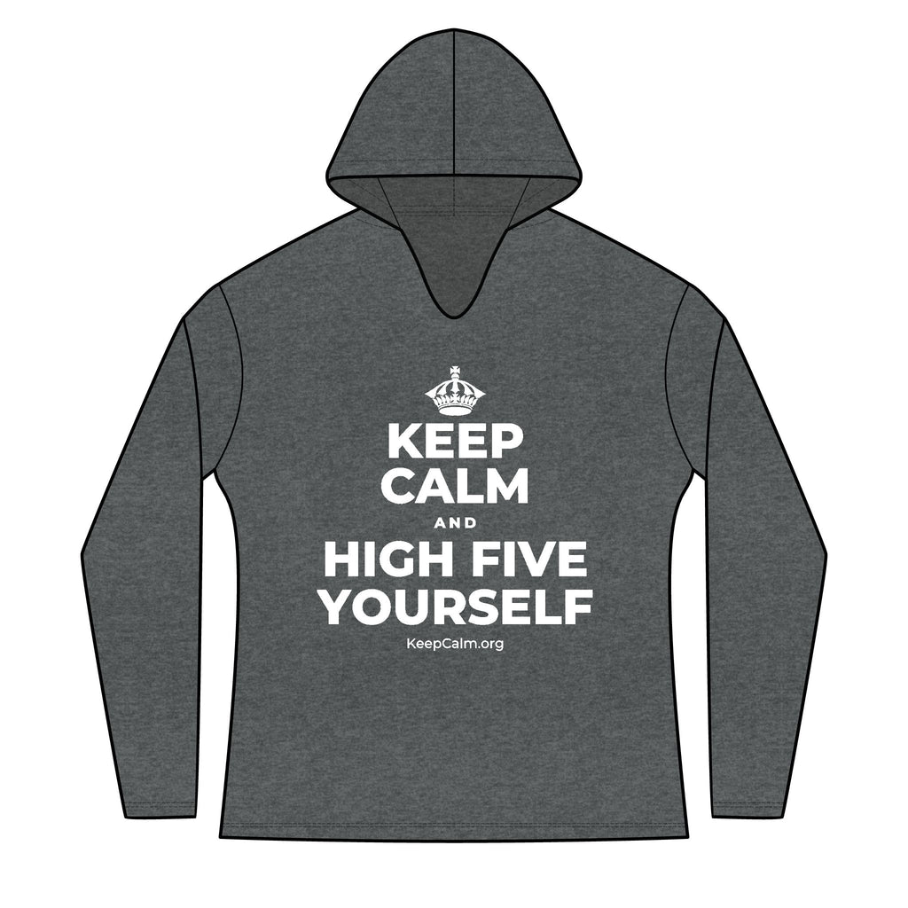 KEEP CALM AND HIGH FIVE YOURSELF Women's Long Sleeve Hoodie
