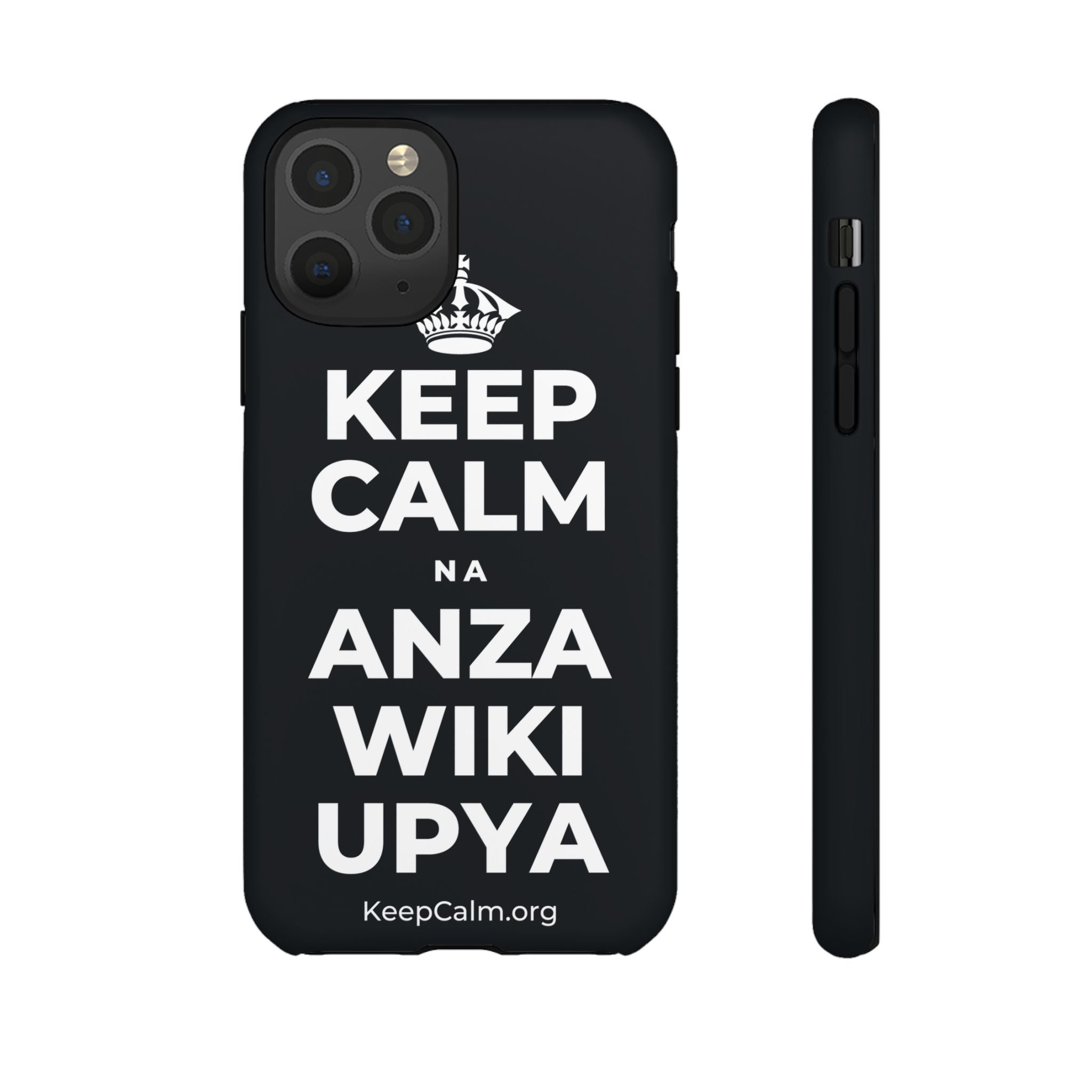 KEEP CALM NA ANZA WIKI UPYA Phone Case (Dark)