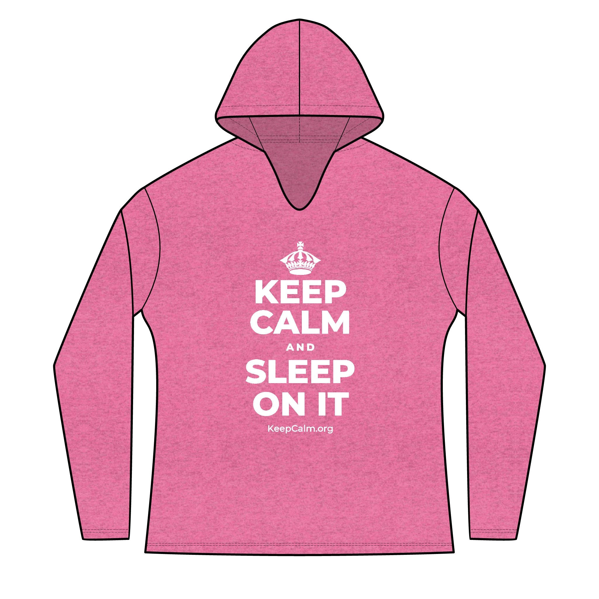 KEEP CALM AND SLEEP ON IT Women's Long Sleeve Hoodie