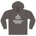 KEEP CALM E RESPIRACI SOPRA Organic Hoodie Tee