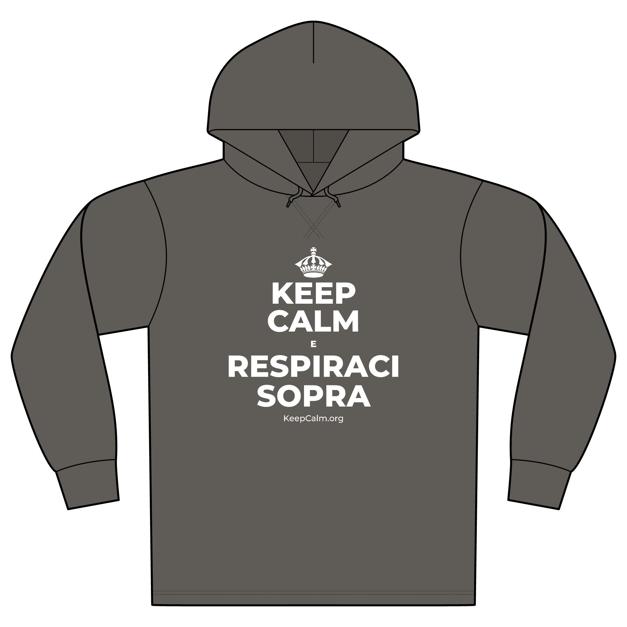 KEEP CALM E RESPIRACI SOPRA Organic Hoodie Tee