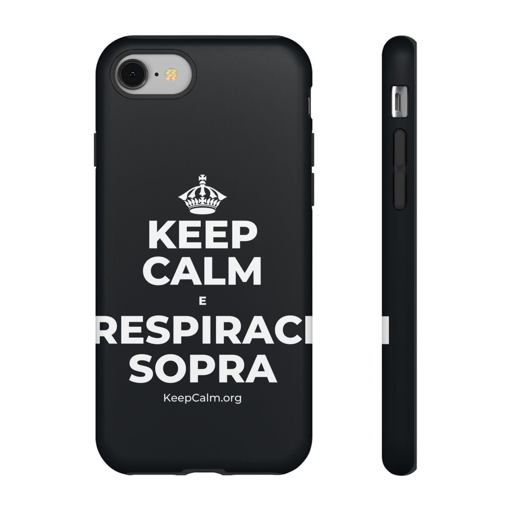 KEEP CALM E RESPIRACI SOPRA Phone Case (Dark)