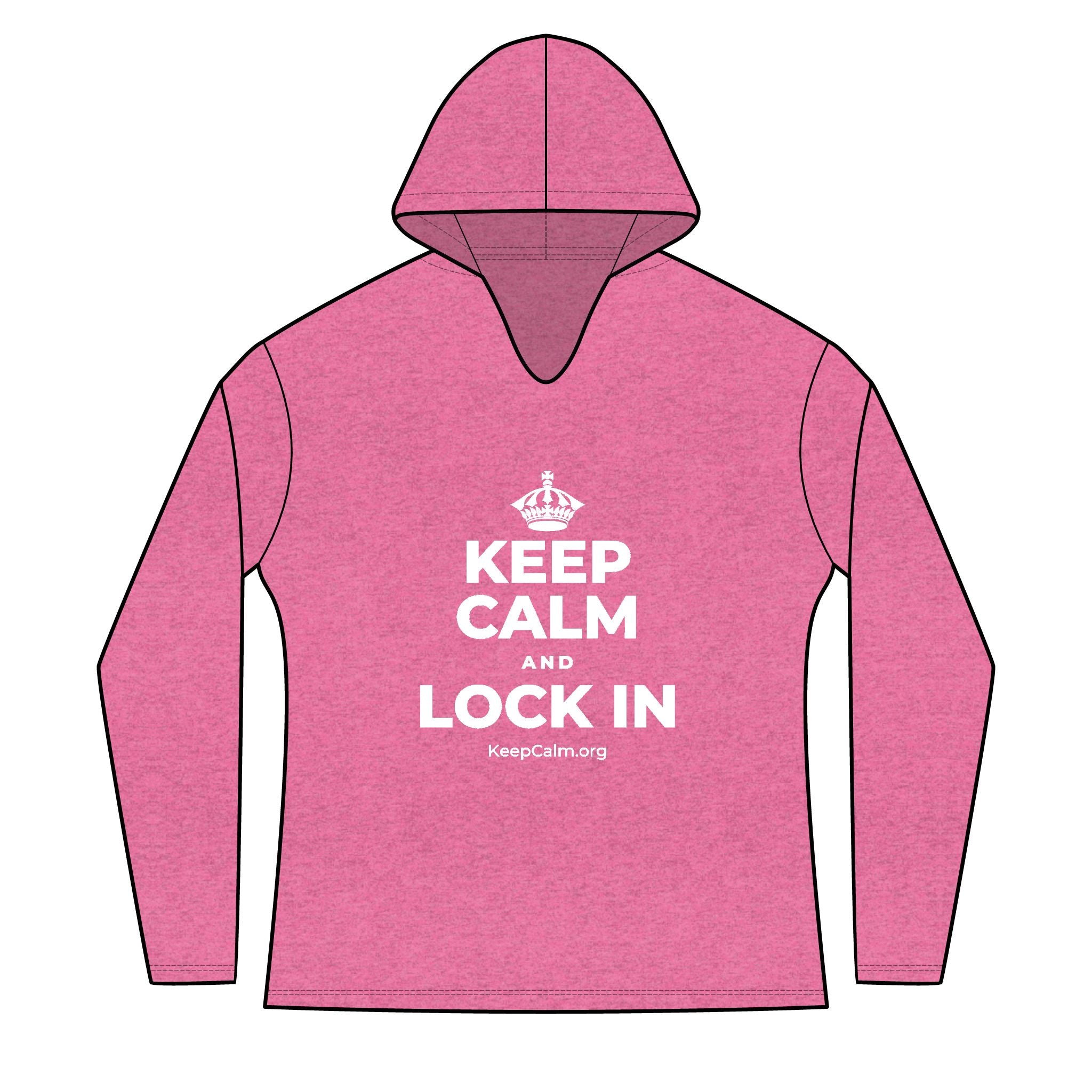 KEEP CALM AND LOCK IN Women's Long Sleeve Hoodie