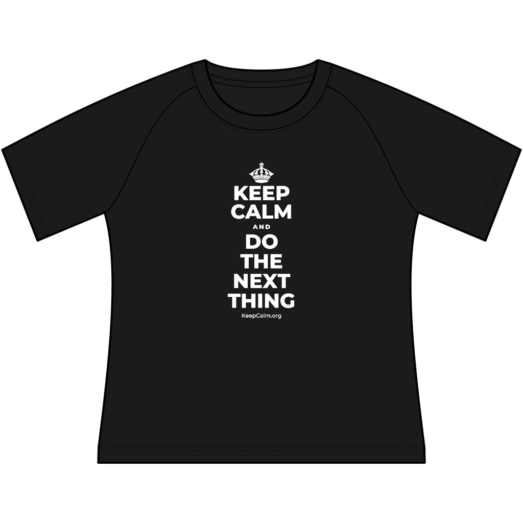 KEEP CALM AND DO THE NEXT THING Women's Raglan Tee