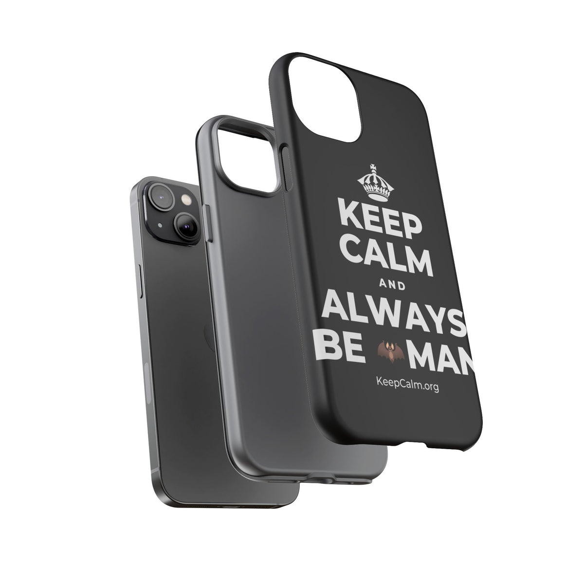 KEEP CALM AND ALWAYS BE 🦇MAN Phone Case