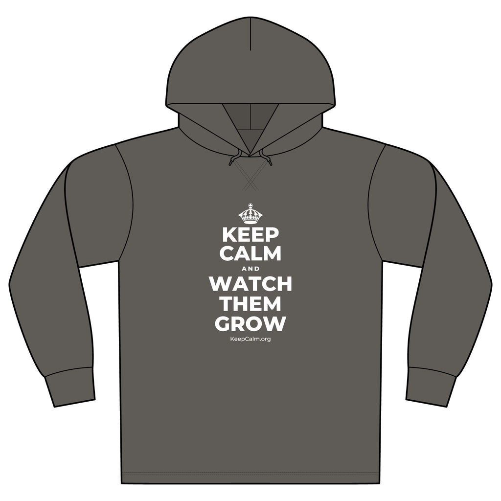 KEEP CALM AND WATCH THEM GROW Organic Hoodie Tee