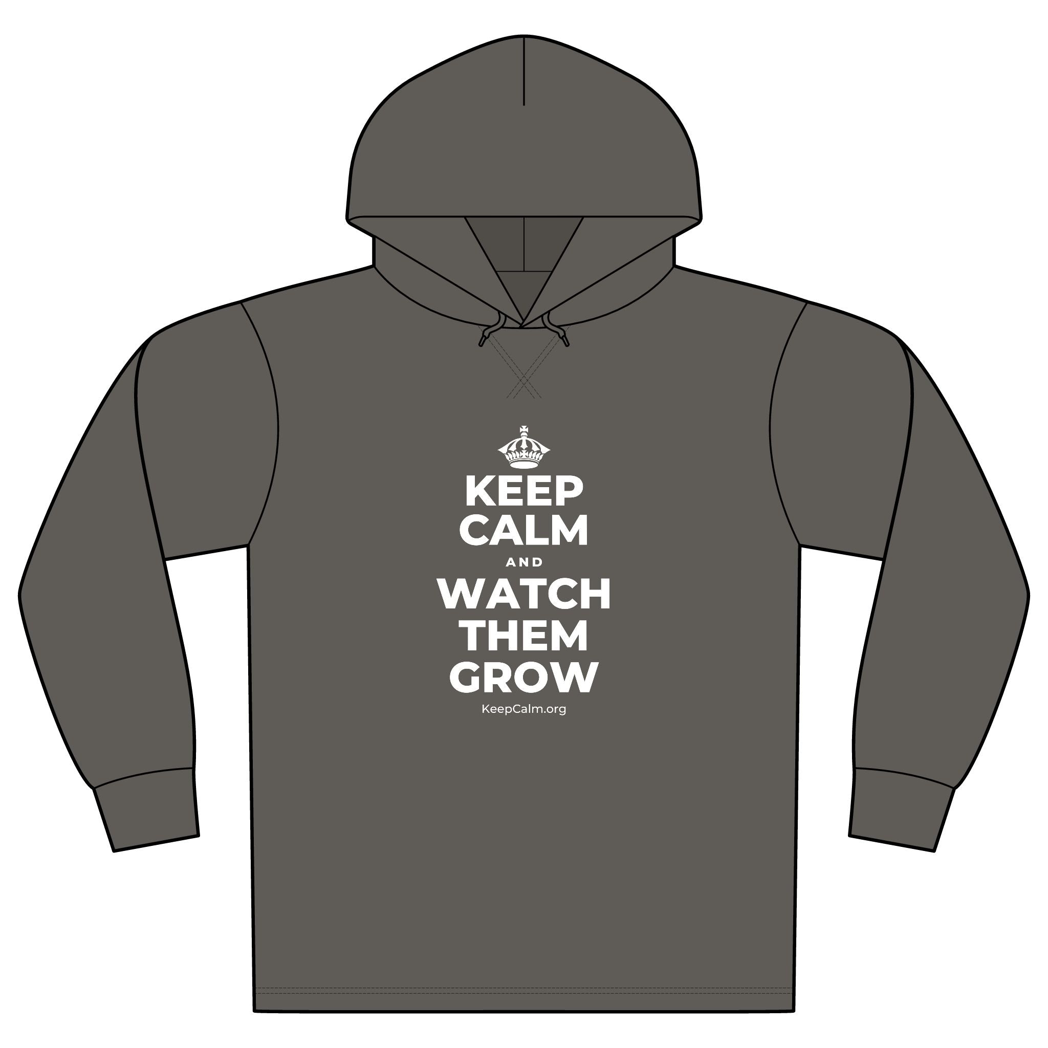 KEEP CALM AND WATCH THEM GROW Organic Hoodie Tee